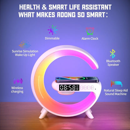 G63 Bluetooth Speaker Atmosphere Light Wireless Charger