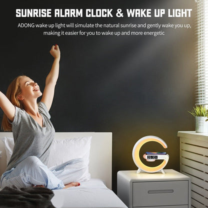 G63 Bluetooth Speaker Atmosphere Light Wireless Charger