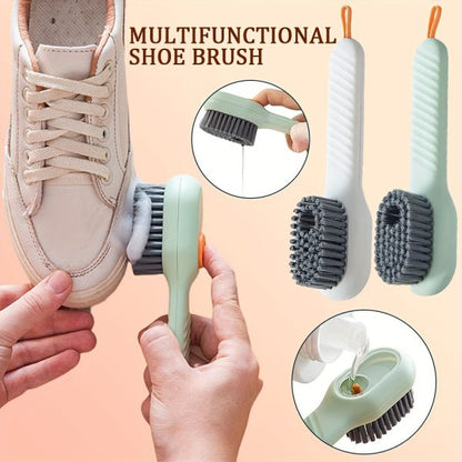 Shoe Brush with Liquid Dispensing