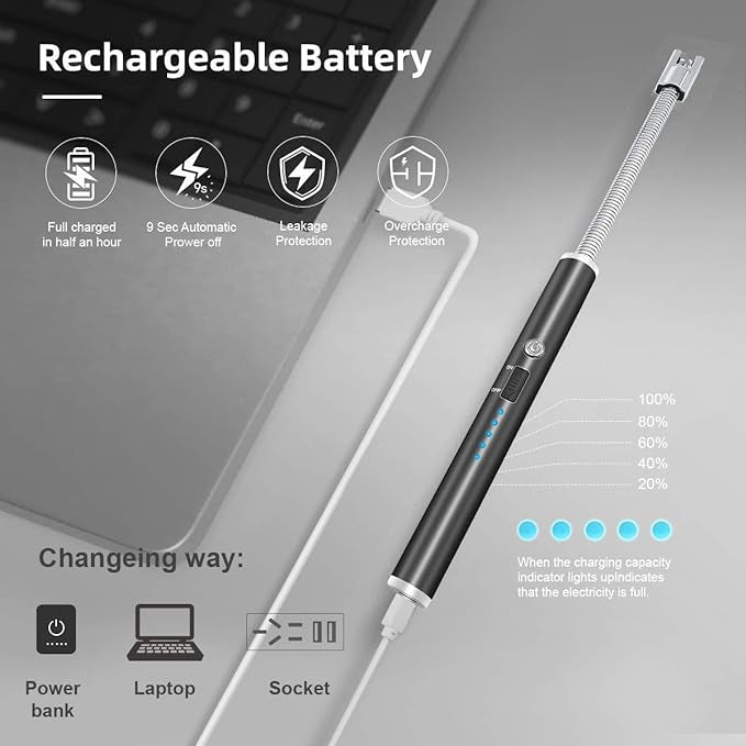 USB Rechargeable Flameless Arc Lighter