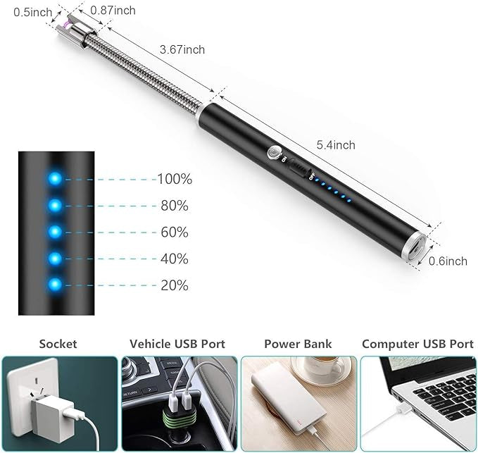 USB Rechargeable Flameless Arc Lighter