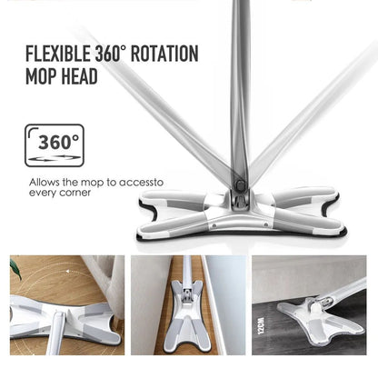 X Shape Microfiber Mop